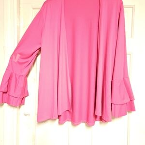 Chic Pink Open Front Top